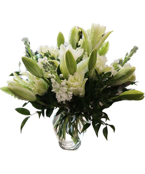 Fragrant Lilies and Stock