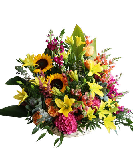 Summer Garden Funeral Basket