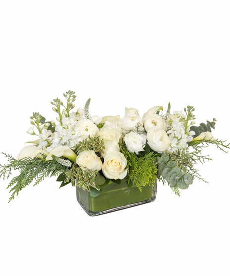 White Rectangular Centerpiece