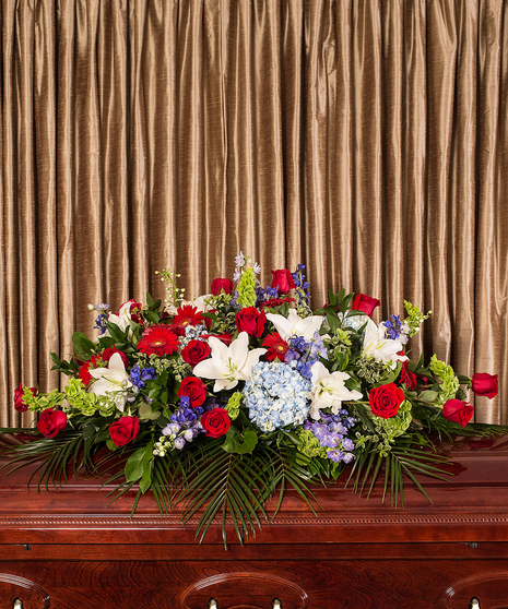 Patriotic Casket Cover