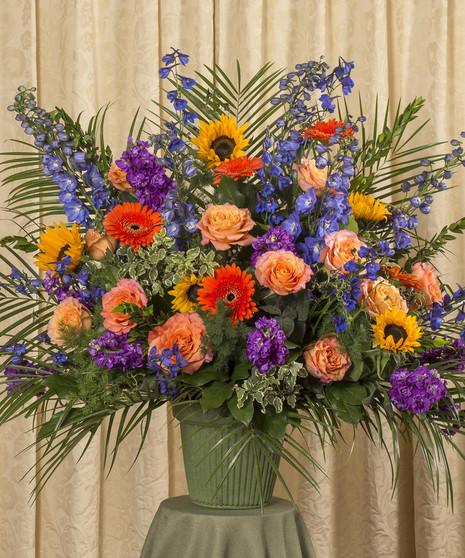 Vibrant Funeral Basket, Boston, MA