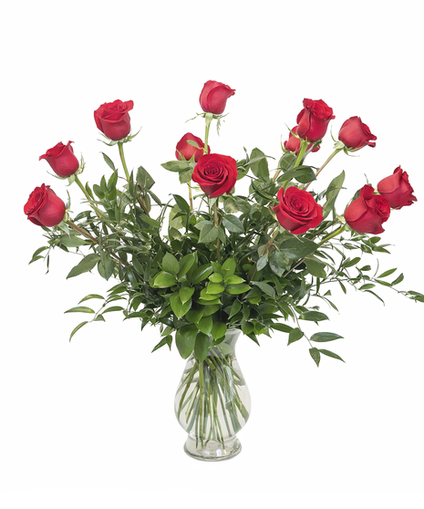 Long Stem Red Roses - Same-day Delivery  Boston, MA - Central Square Florist